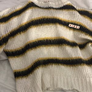 Marni Black and Yellow Striped Sweater